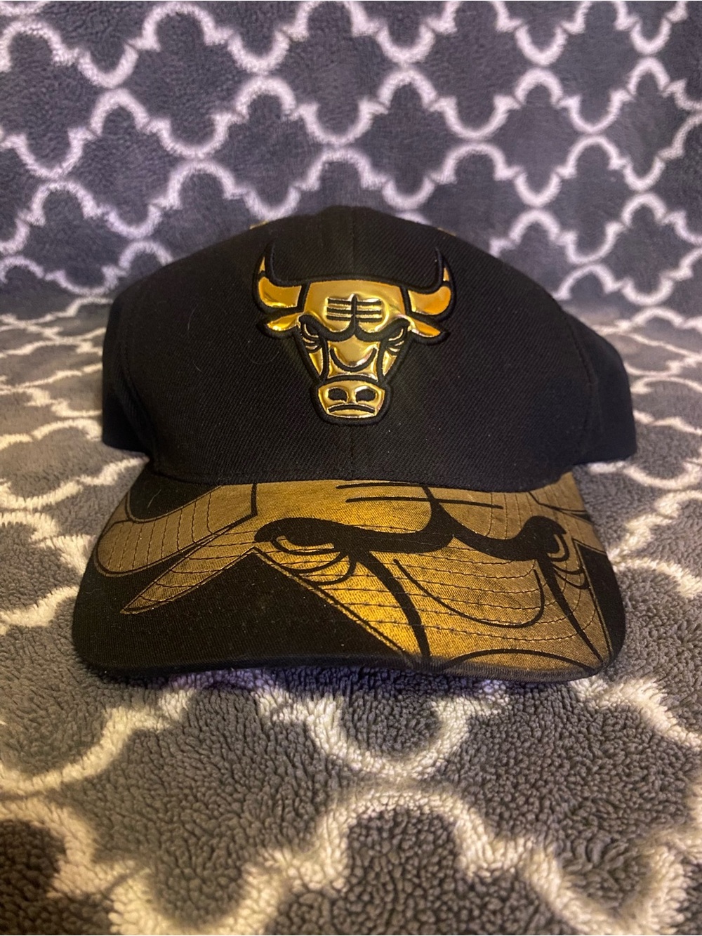 Black and Gold Plated Logo  Cap